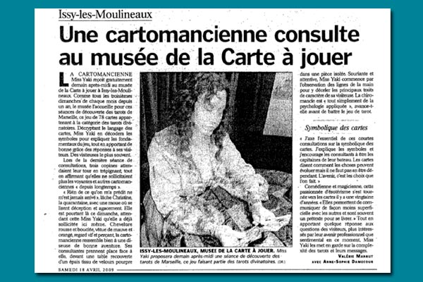 coupure presse yaki la mentaliste