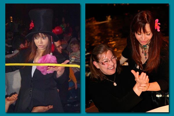 yaki la voyante en spectacle lors d'une soirée evenement